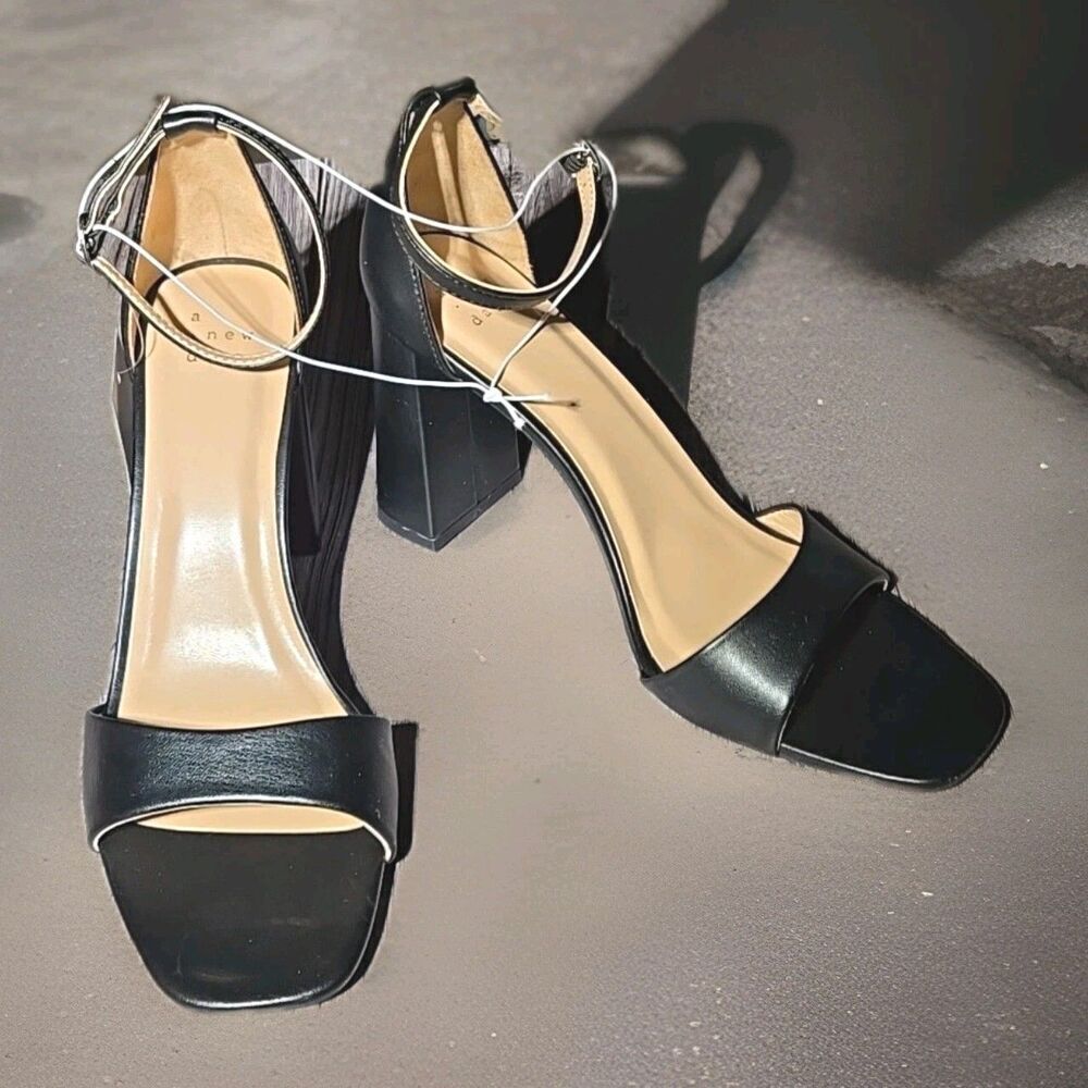 A New Day Women's Shelly Heels with Memory Foam Insole Black SIZE 10 NWT  (185)